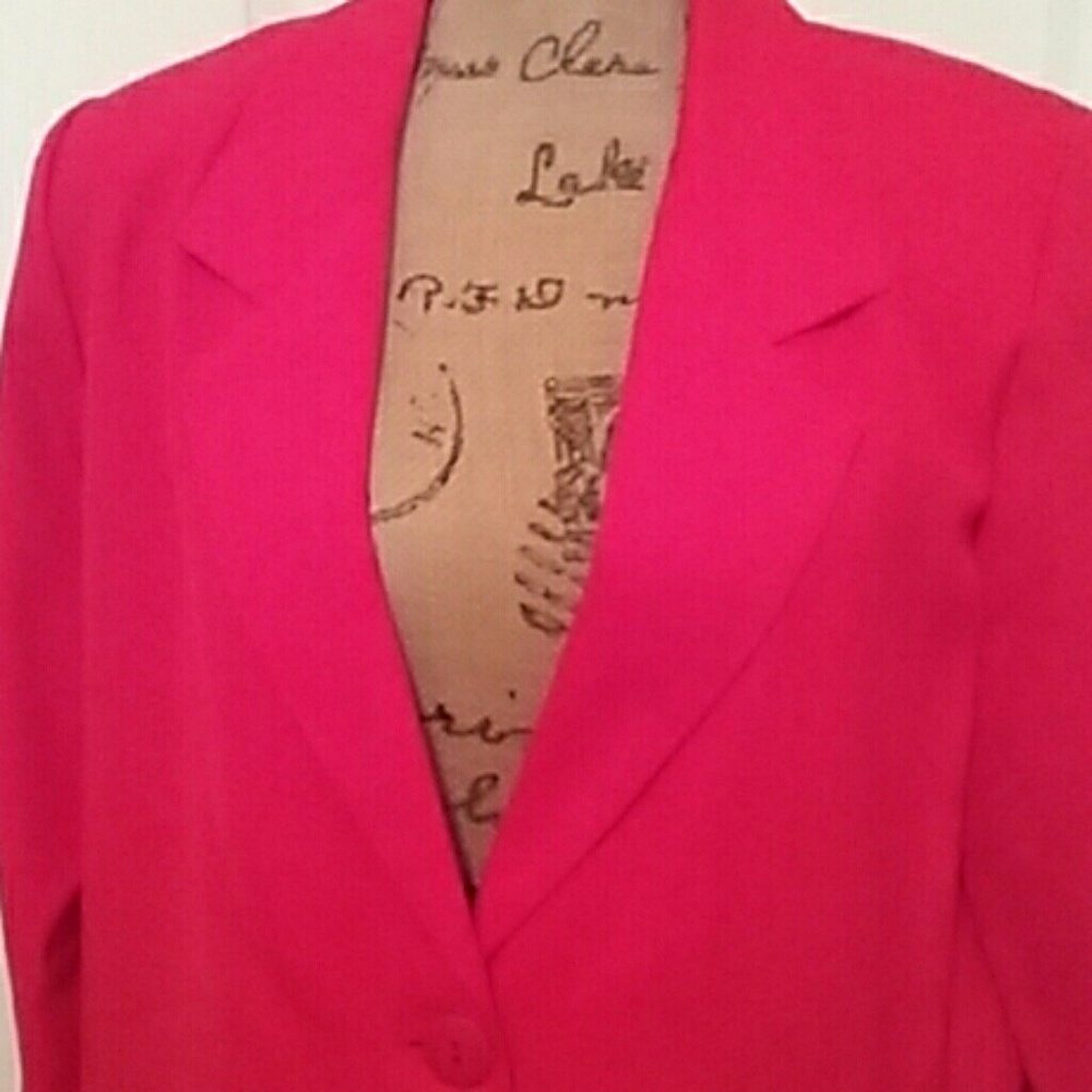 Modern Essentials Women Lightweight Red Blazer | Petite Medium - Picture 2 of 6